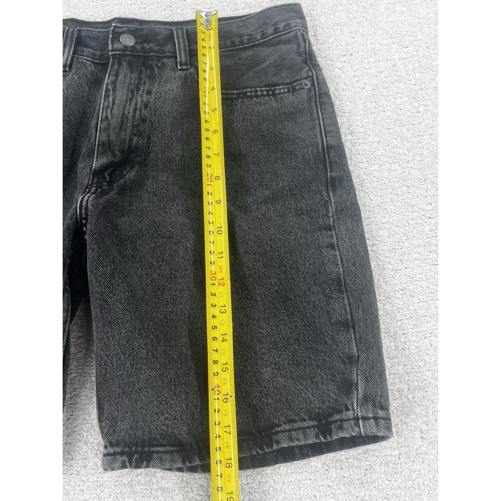 Vintage Levi's Shorts Mens 30 454 Washed Black Denim Jorts 100% Cotton 90s EUC